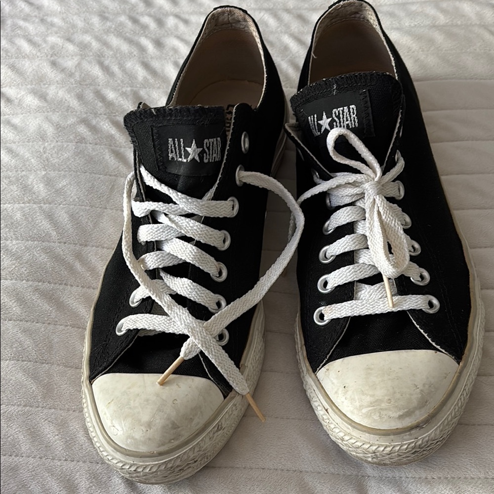 Converse Black and White All Star Sneakers